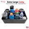 Enjoy Organizer- Commercial Large Portable Caddy Stackable Carry Caddy, Black, Carrier for Cleaning Supplies, Tools, All-Purpose Carry Caddy Made In USA